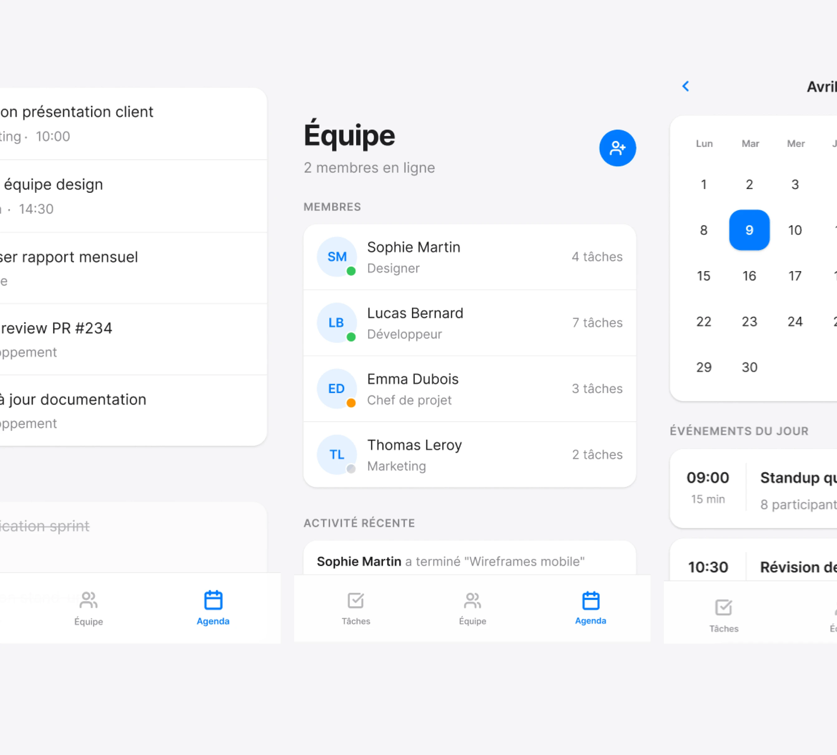Application de productivité