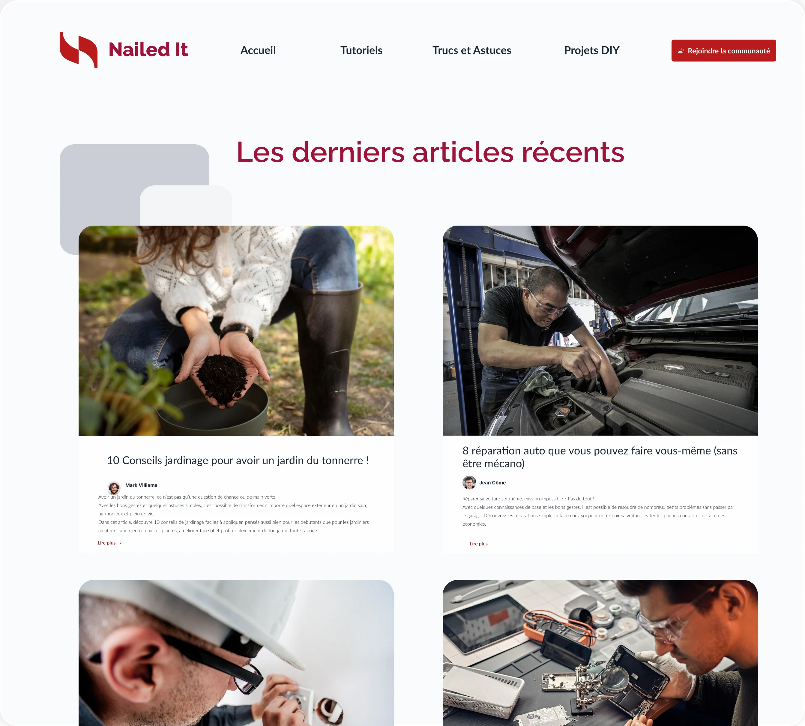 Blog d'association engageant